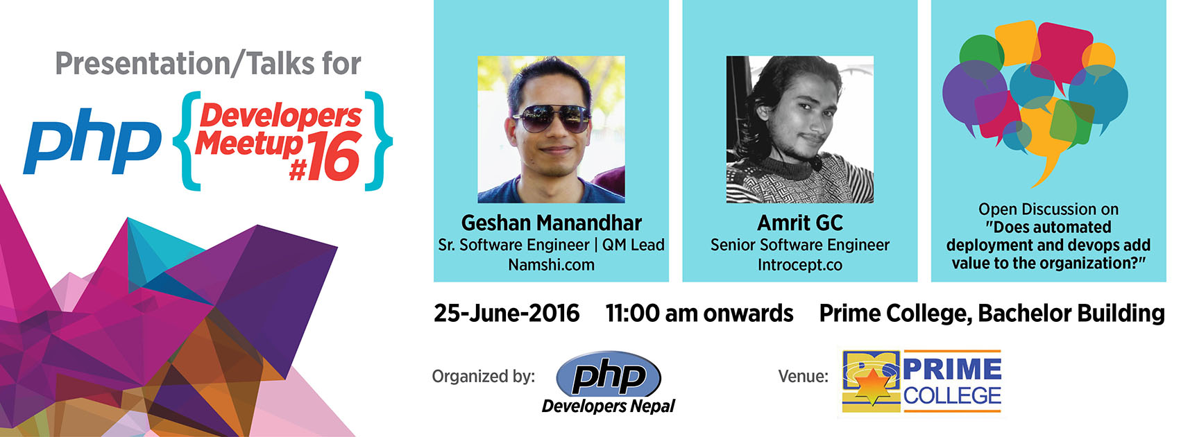PHP Developer Meetup 16 Cover Photo